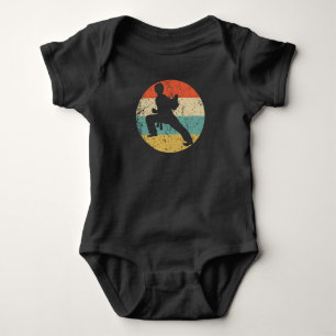 Body Para Bebê Retro Karate Pose 1960 Estilo Vintage de 1970 Kara