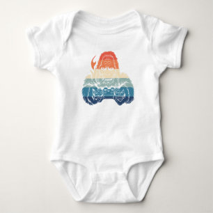 Body Para Bebê Retro Pé-Grande