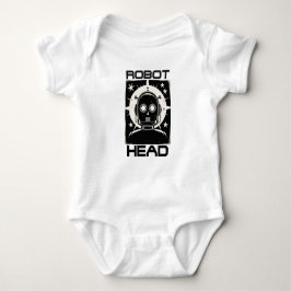 Body Para Bebê Retro Robot Head