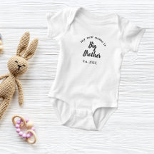 Revelação de Irmão Mais Velho Bebê Ano de Estabele