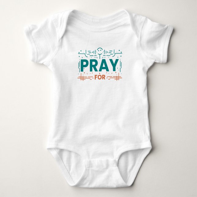 Body Para Bebê Reze Pela Humanidade (Frente)