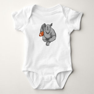 Body Para Bebê Rhino no Futebol