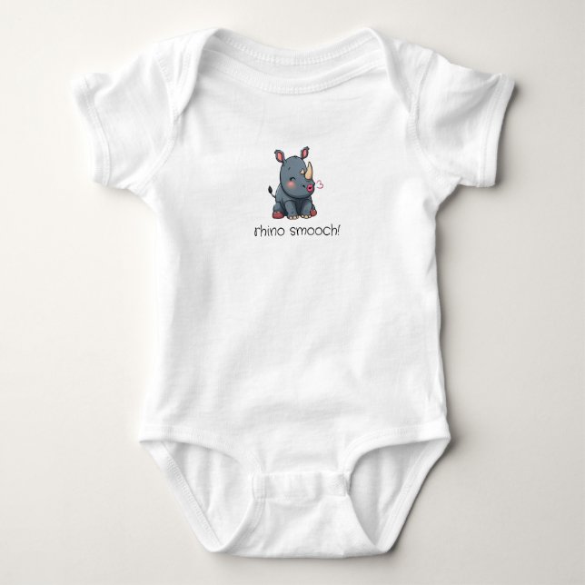 Body Para Bebê rhino smooch! (Frente)