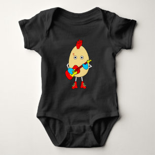 Body Para Bebê Rock Musical Egghead