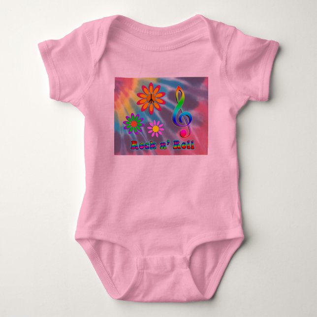 Body Para Bebê Rock n' Roll (Frente)