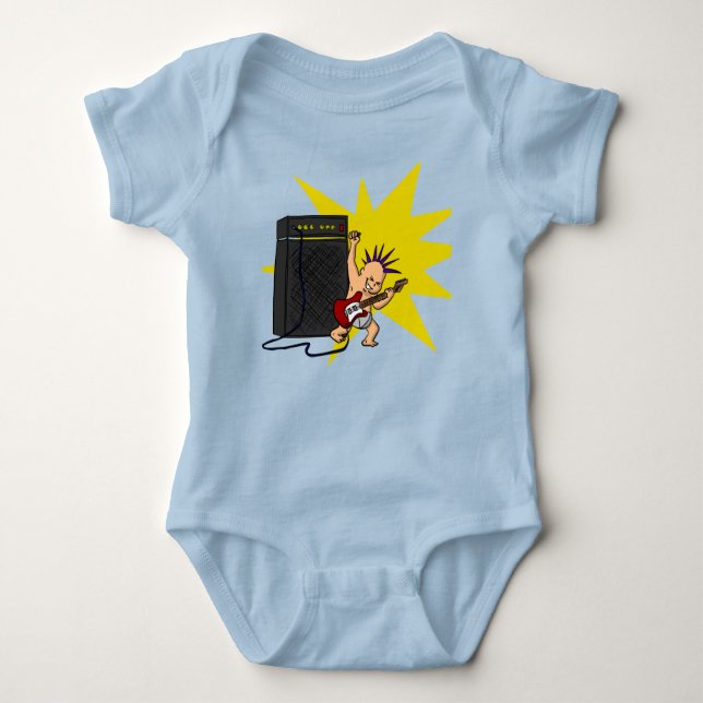 Body Para Bebê Rock 'n' Roll Baby One-Piece (Frente)