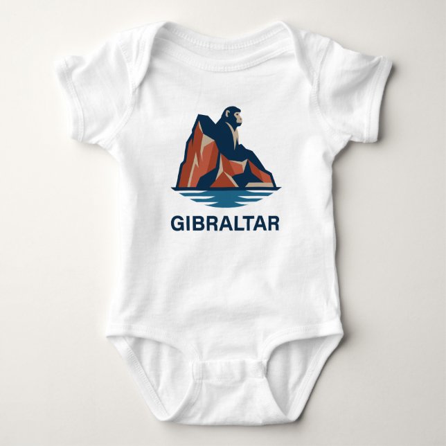 Body Para Bebê Rock of Gibraltar (Frente)