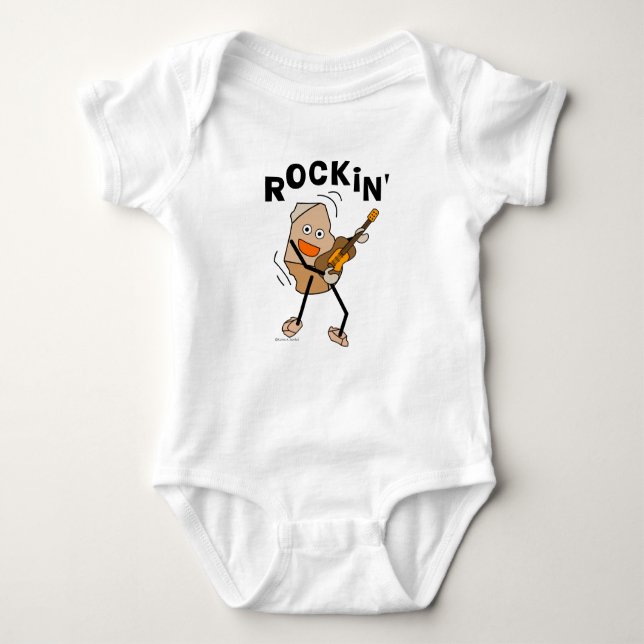 Body Para Bebê Rockin' Guitar (Frente)