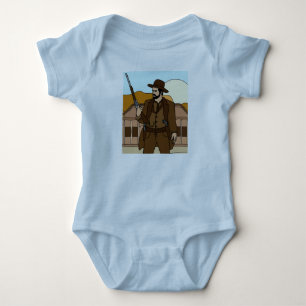 Body Para Bebê Rodeio de Cowboys Oeste