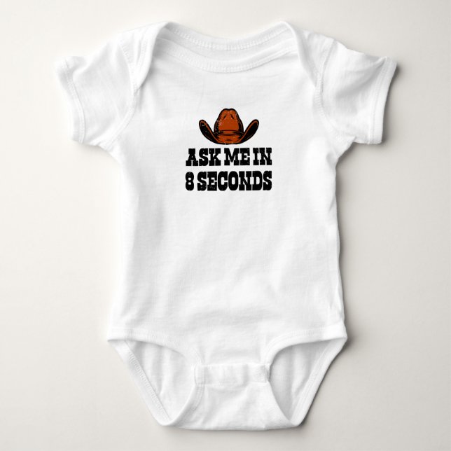 Body Para Bebê Rodeo Western Cowboy Wild West Bull (Frente)