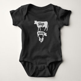 Body Para Bebê Romper Playsuit do bebê do vegetariano do Vegan