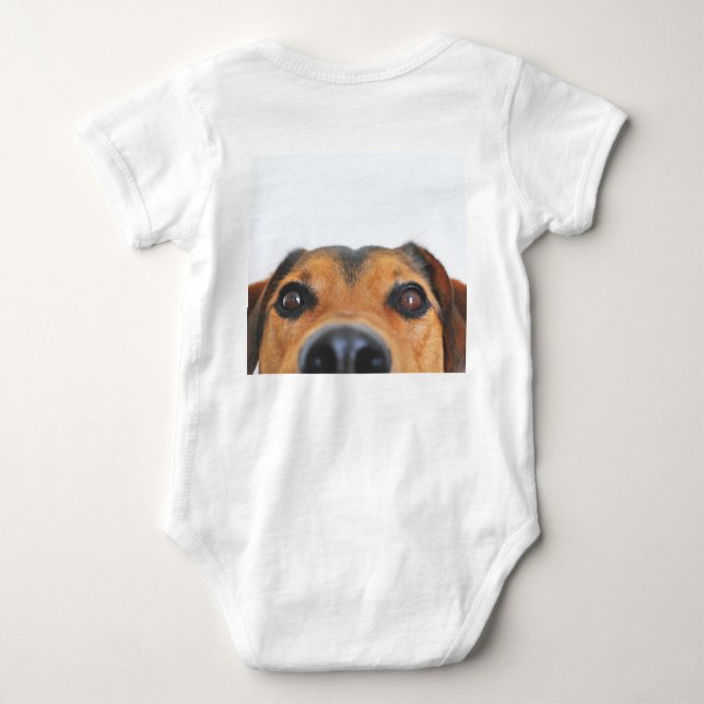 Body Para Bebê ropa de bebé con imágenes de perro (Verso)