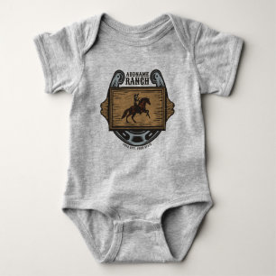 Body Para Bebê Roping Cowboy ADD NAME Western Family Horse Rankin