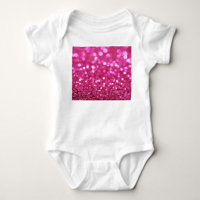 Body Para Bebê Rosa Escuro: Abstrato elegante. (Frente)