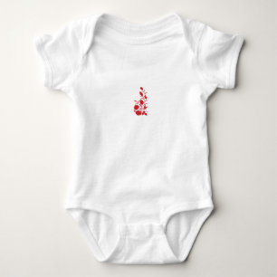 Body Para Bebê Rosa Madder, Thunderbird floral design