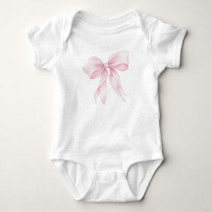 Body Para Bebê Rosa pastel blush Arco minimalista