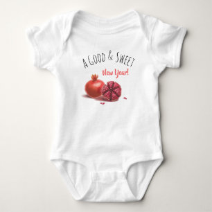 Body Para Bebê Rosh Hashanah Jewish New Year Holidanates Pomegran