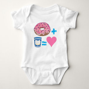 Body Para Bebê Rosquinha de emparelhamento de Comidas clássicas +