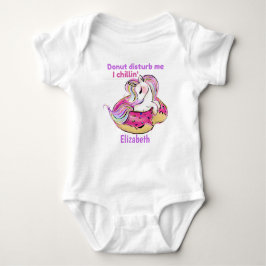 Body Para Bebê Rosquinha Me Incomoda I Chillin Baby Unicorn Gift