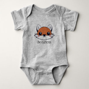 Body Para Bebê Rosto De Raposa Bonita Seja Curioso