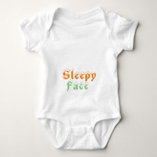 Body Para Bebê Rosto Sonolento: