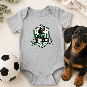 Body Para Bebê Roupa de Bebê Clube de Fã de Cachorro de Futebol C