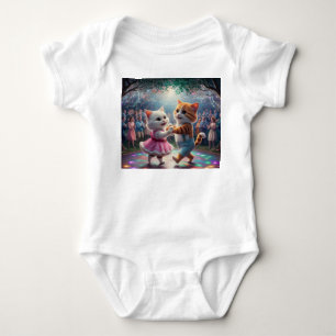 Body Para Bebê Roupa de bebê Dance Duo Purr-fect