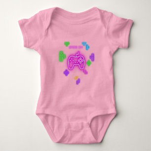Body Para Bebê Roupa de bebê de jogador verde, azul e amarelo 'Ga
