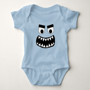 Body Para Bebê Roupa de bebê em body de fantasia de monstro engra