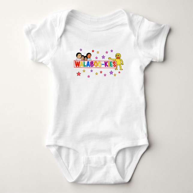 Body Para Bebê roupa de bebé estrelado da Walbookies (Frente)