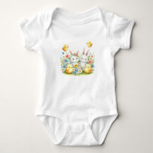 Body Para Bebê Roupa de Bebê Infantil T-Shirt-Pastel Primavera
