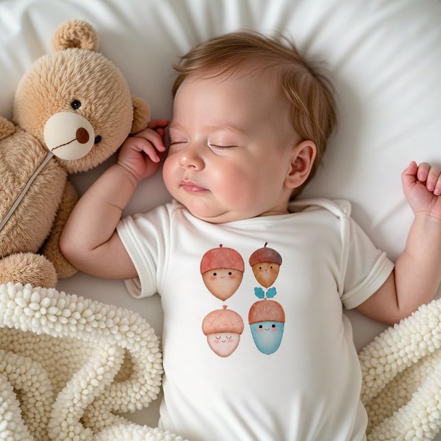 Body Para Bebê Roupa de Bebê Outono Fofa | Bodysuit de Berçário F (Criador carregado)