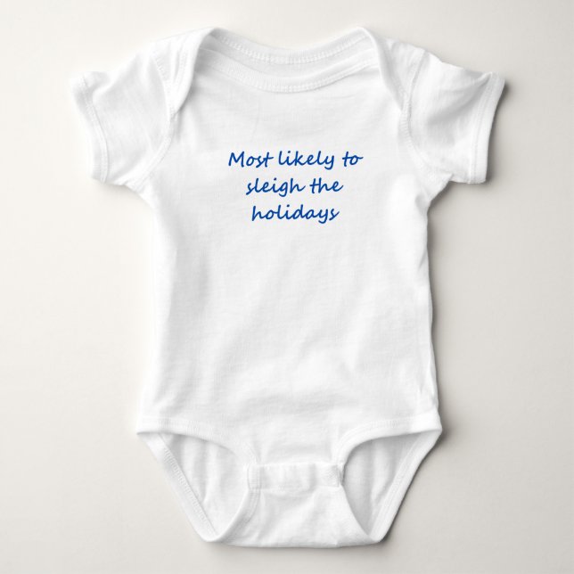 Body Para Bebê Roupa de bebê para o Natal (Frente)