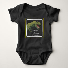 Body Para Bebê Roupa de Bebê T-Rex Dinossauro Hanukkah Unisex