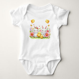 Body Para Bebê Roupa de Bebê T-Shirt-Pastel Primavera
