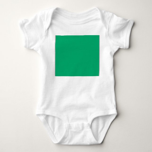 Body Para Bebê Roupa de Bebê Verde Esmeralda - Personalizável (Frente)