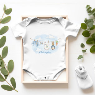 Body Para Bebê Roupa de Coelho Adorável para Menino
