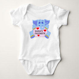 Body Para Bebê Roupa de elefante favorita de Nana