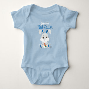 Body Para Bebê Roupa de páscoa com coelho bonito para bebê