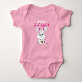 Body Para Bebê Roupa de páscoa com coelho bonito para bebê
