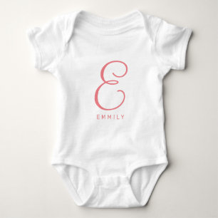 Body Para Bebê Roupa de pulso de bebê personalizada com nome eleg