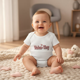 Body Para Bebê Roupa de Valentim-Tiny Fofa e Divertida para 
