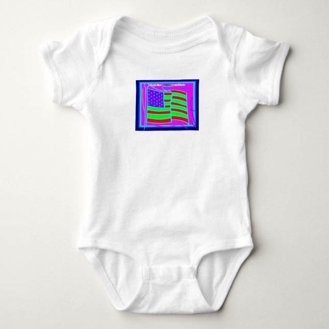 Body Para Bebê Roupa do bebê, afro-americano (Frente)