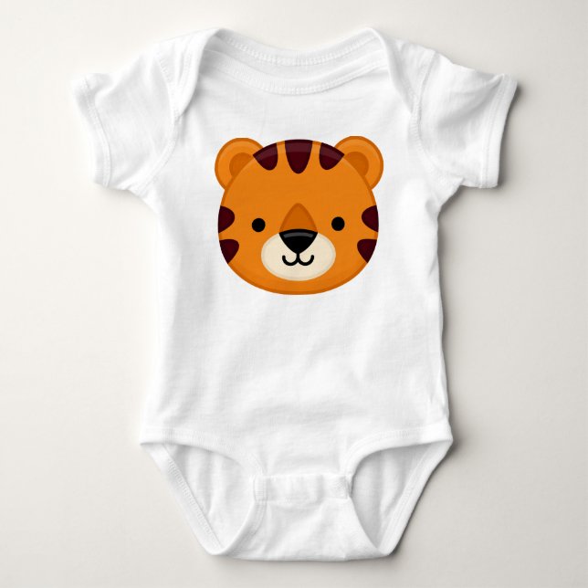 Body Para Bebê roupa para bebê de tigre (Frente)