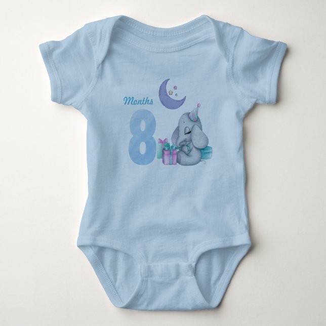 Body Para Bebê Roupa para bebês de oito meses (Frente)