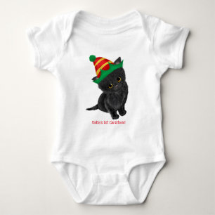 Body Para Bebê Roupa personalizada de 1rua de bebê gatinho preto