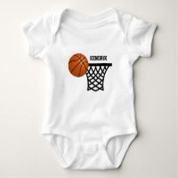 Roupa personalizada para bebês de basquete