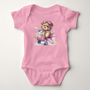 Body Para Bebê Roupa rosa-bebê