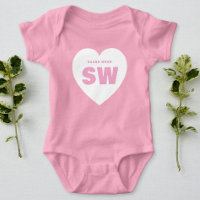 Roupa Rosa Personalizada para Recém-Nascido com Mo