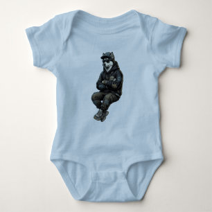 Body Para Bebê roupa urbana de lobo